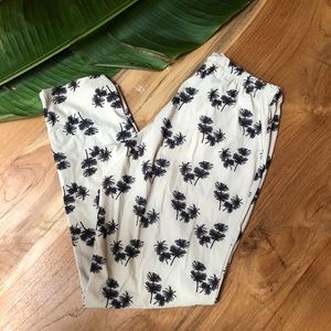 Seea Tropical Palm Print Joggers